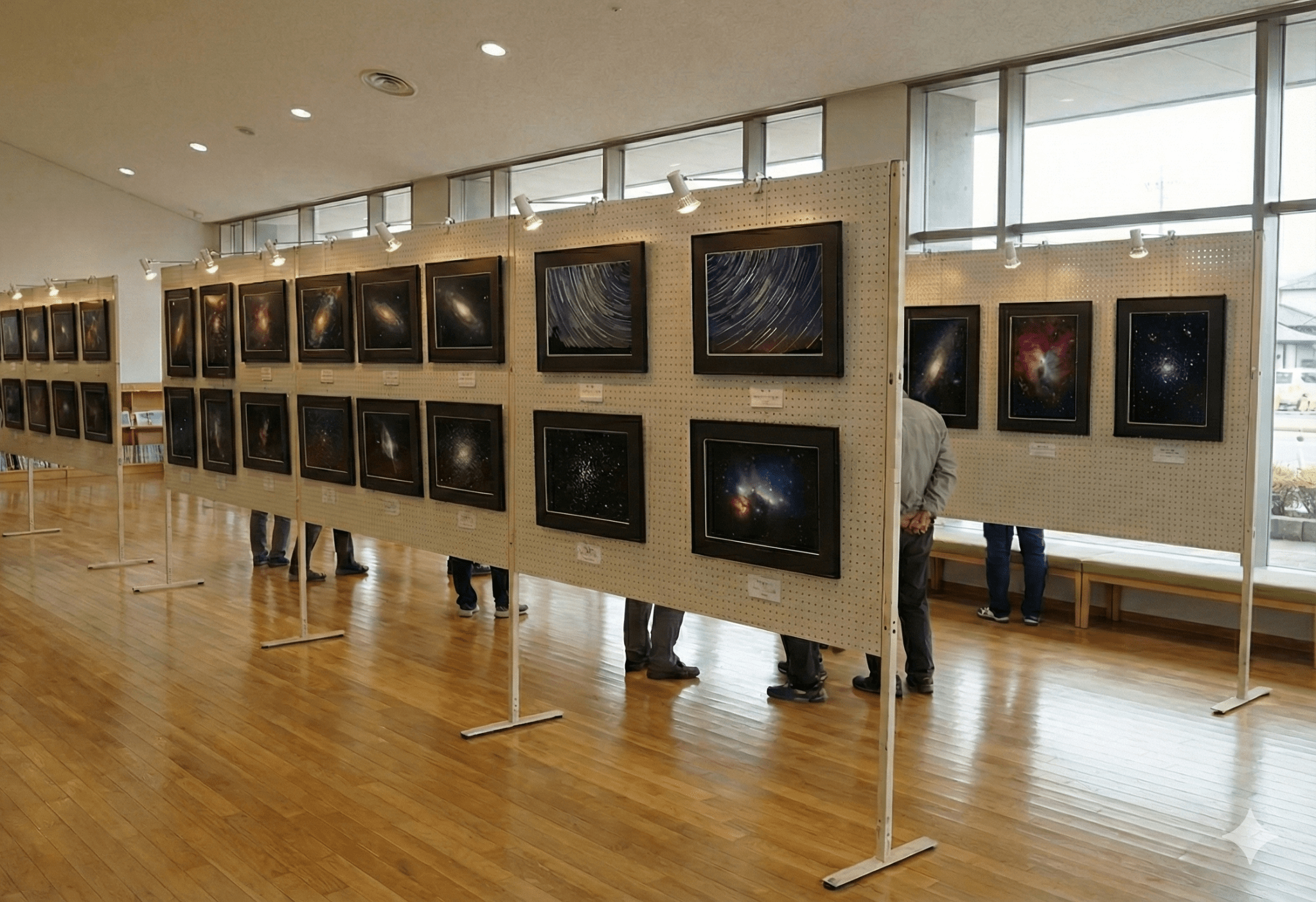 展示されている天体写真